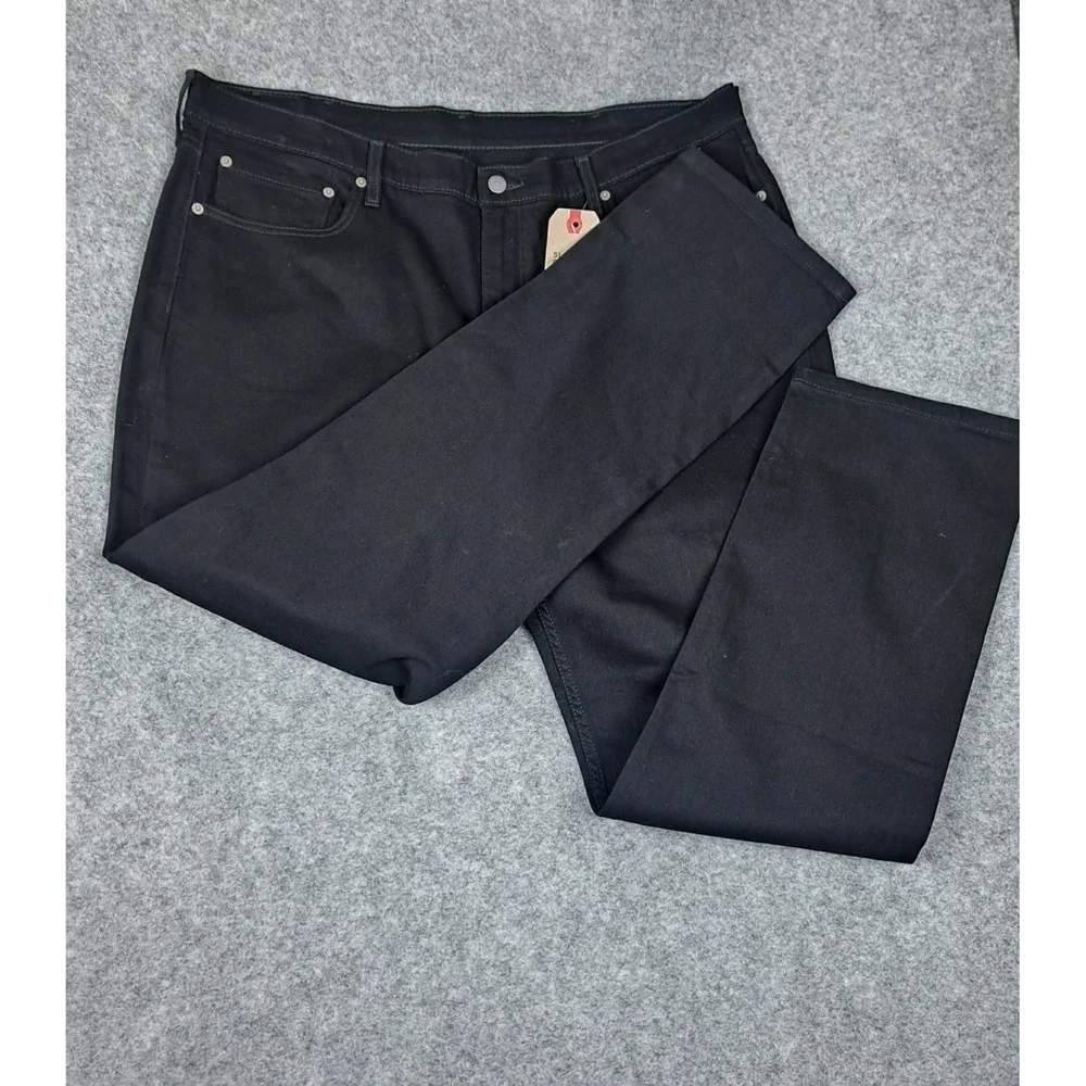 Levis 514 Straight Fit Jeans Stretch Jeans Black Size‎ 42X32 NEW